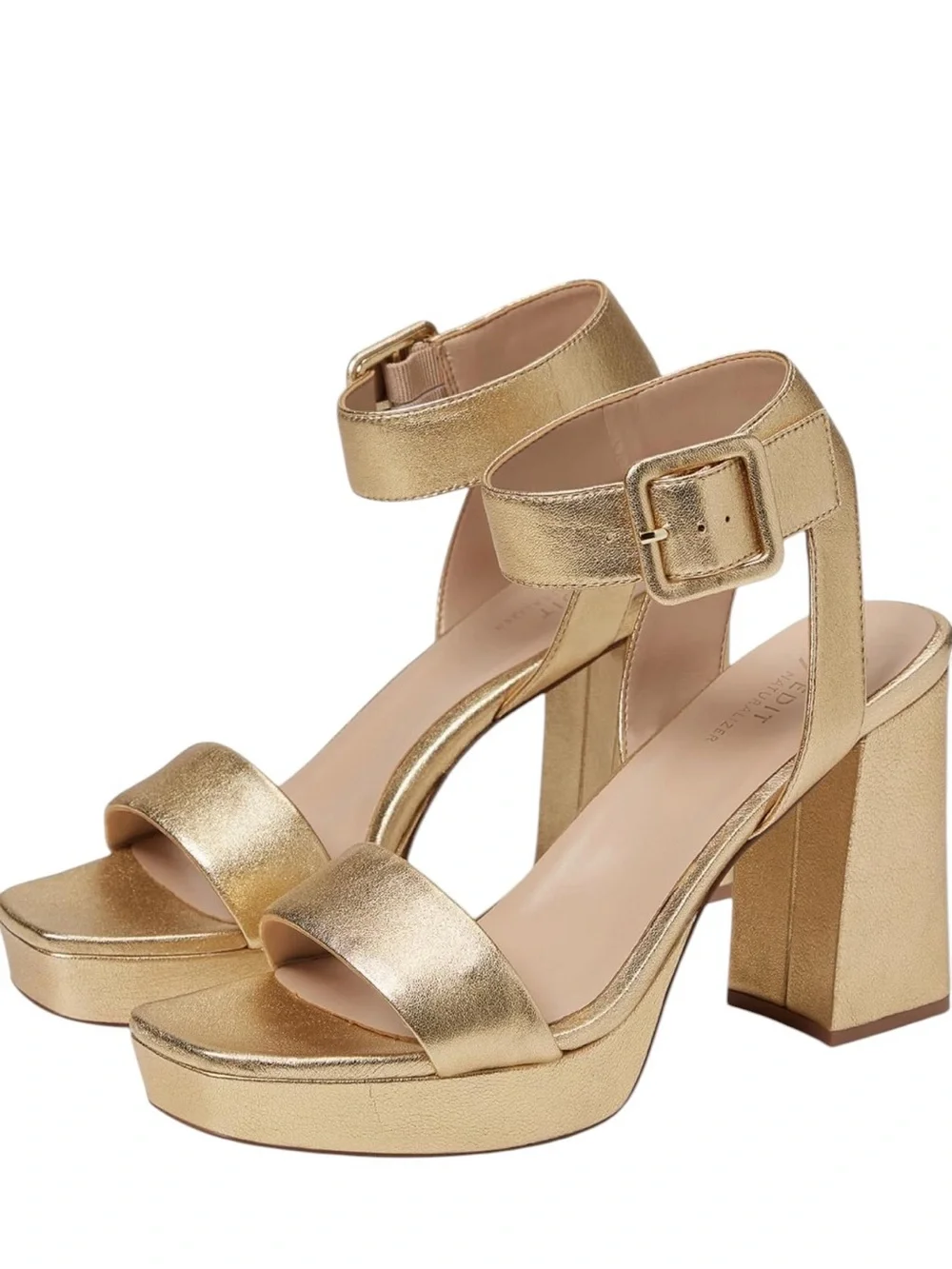 Naturalizer 24/7 Jaselle Heeled Platform Block Heel Dress Sandals Ankle Buckle